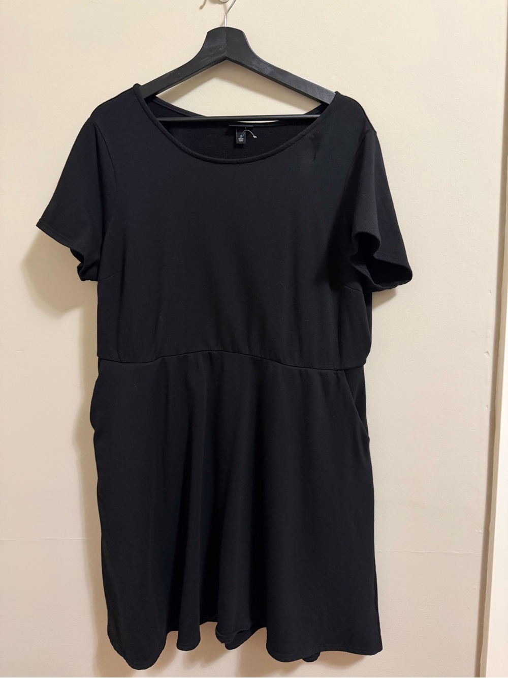 Torrid Black Fleece Dress with Pockets